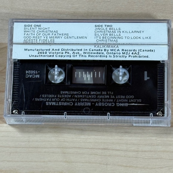 Bing Crosby Merry Christmas Cassette VINTAGE GUC - Picture 3 of 6